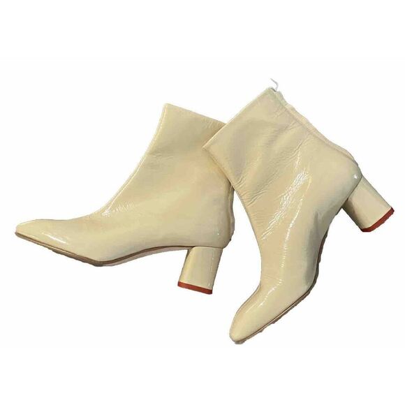 AEYDE Patent Leather Mel Ankle Boots in Neutral size   40EU US 10 - Picture 2 of 5